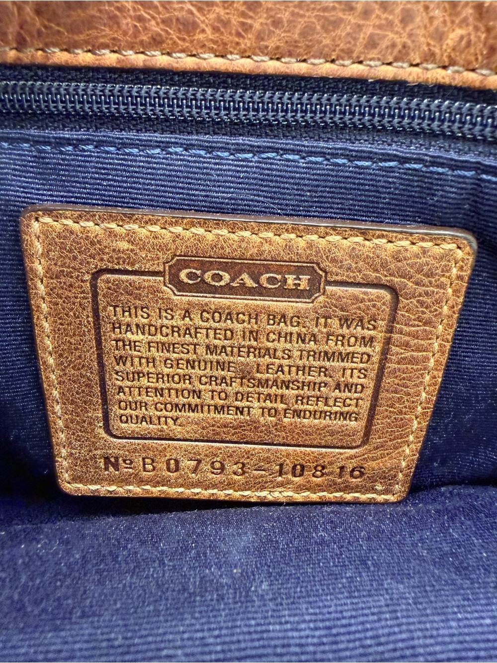 Vintage Coach Denim Patchwork Signature Y2K - Picture 9 of 16